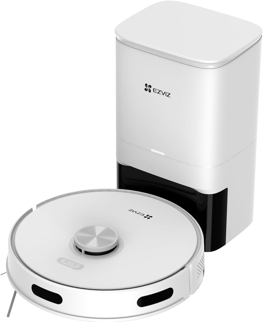 EZVIZ RE4 Plus Robot Aspirapolvere Lavapavimenti con Base Svuotasacco, Navigazione LiDAR, Wi-Fi, connesso con app, 4000 Pa, controllo con Alexa, mappatura multipiano EZVIZ RE4 Plus Robot Aspirapolvere Lavapavimenti con Base Svuotasacco, Navigazione LiDAR, Wi-Fi, connesso con app, 4000 Pa, controllo con Alexa, mappatura multipiano
